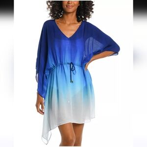 La BlancaWomen's Ocean Oasis Caftan Cover-Up Sz S/M NWT MSRP $103